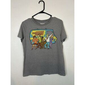 Scooby-Doo Mystery Machine T-Shirt Adult Medium Gray Short Sleeve Graphic Tee